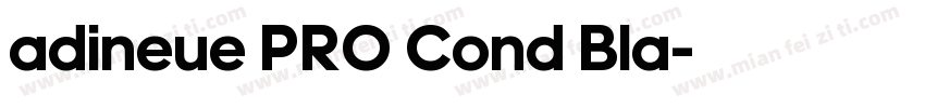 adineue PRO Cond Bla字体转换